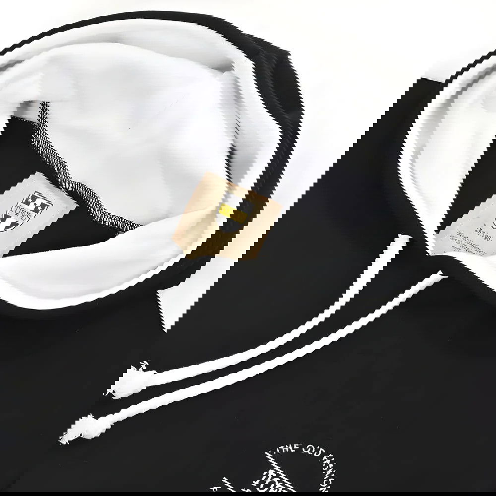 The Old Fashioned Football Shirt Co. Hoodie - Black/White