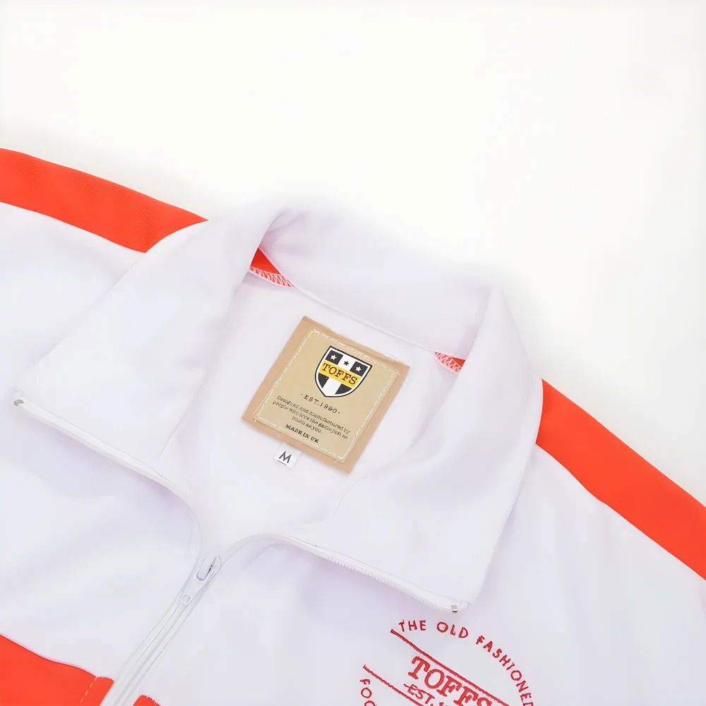 T.O.F.F.S WhiteTrack Top with Red Panel