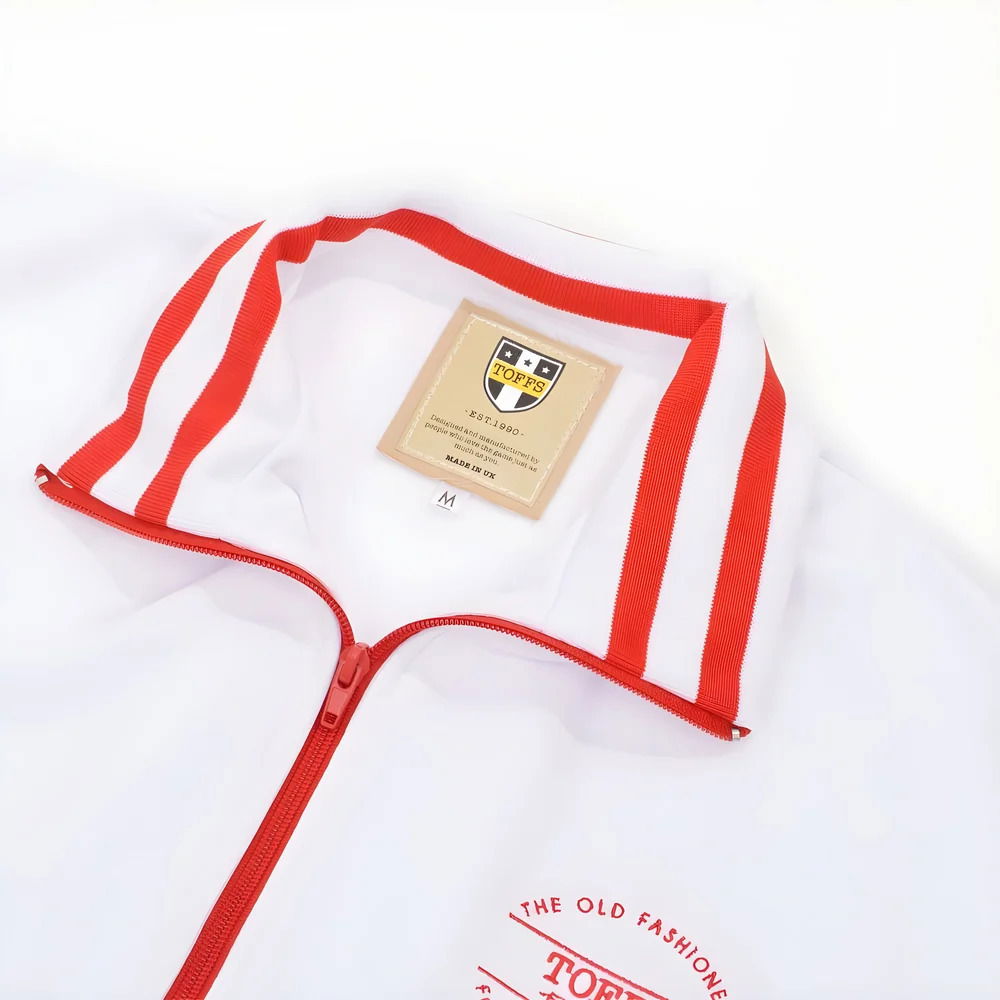 The Old Fashioned Football Shirt Co. - White/Red Track Top