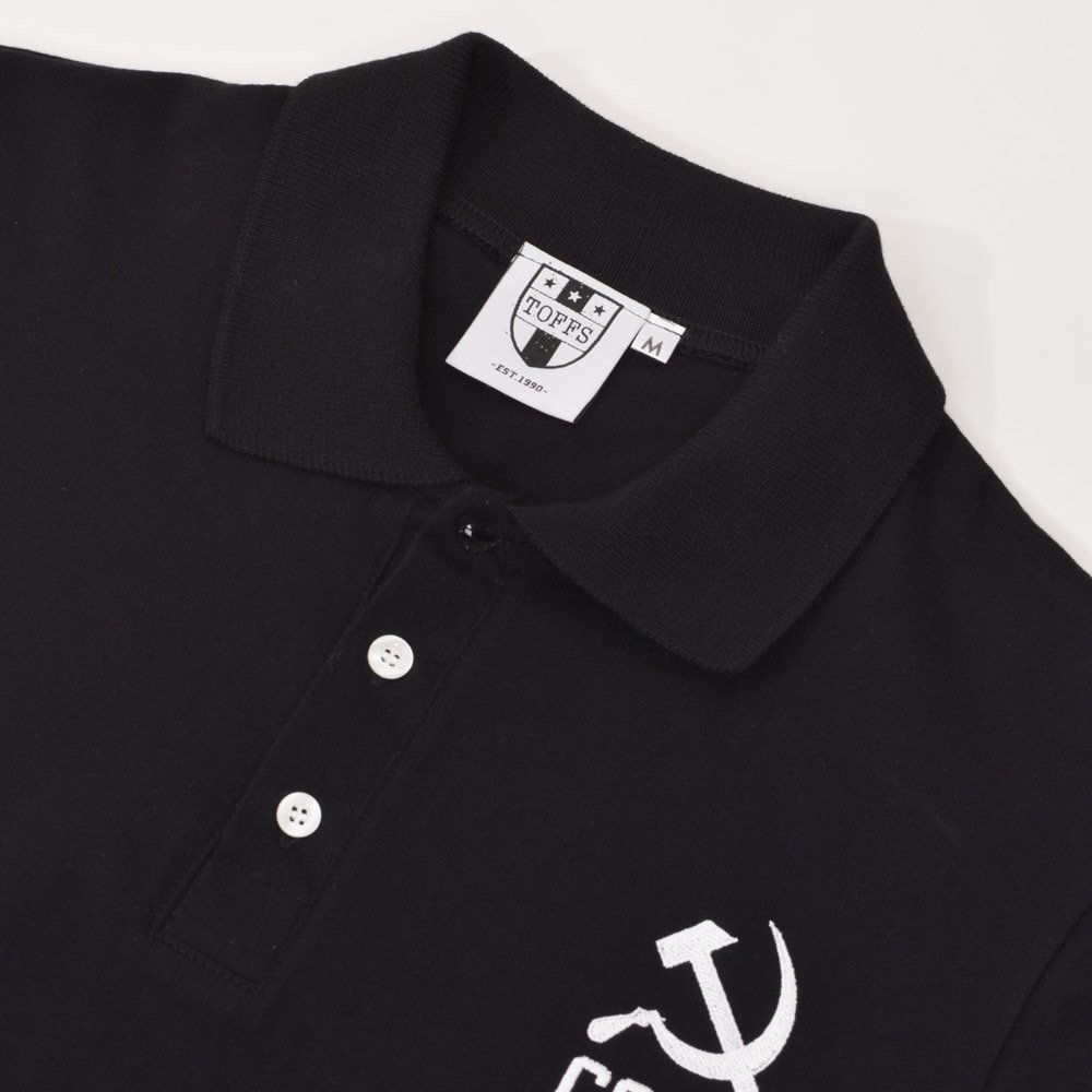 Soviet Union (CCCP) No 01 Black Polo Shirt