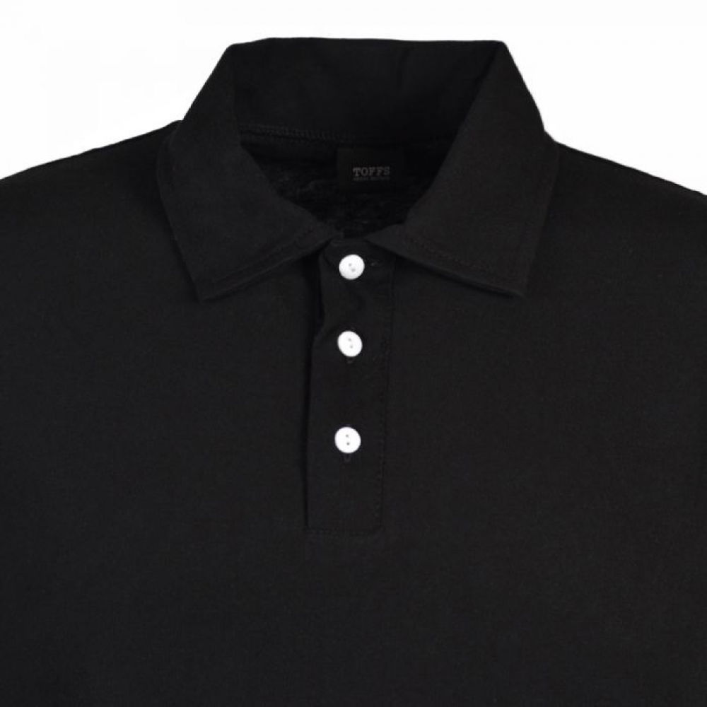 Toffs Retro Polo Shirt - Black