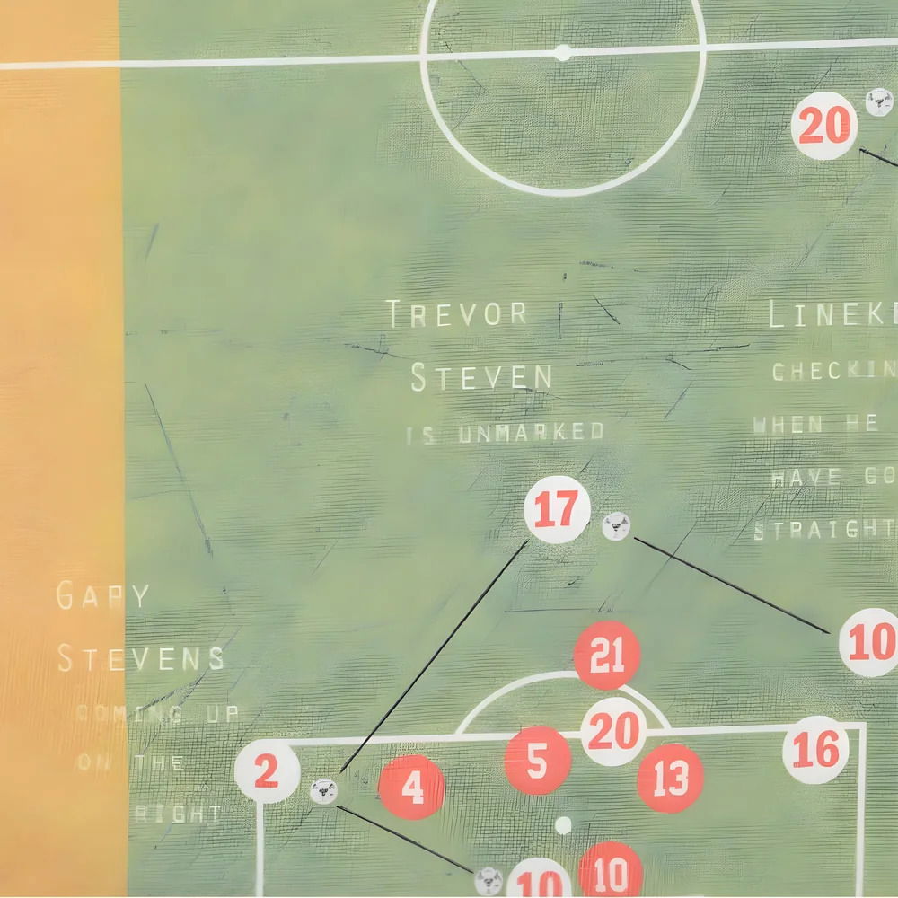 Pennarello: Gary Lineker 1986 Classic Goal - White T Shirt