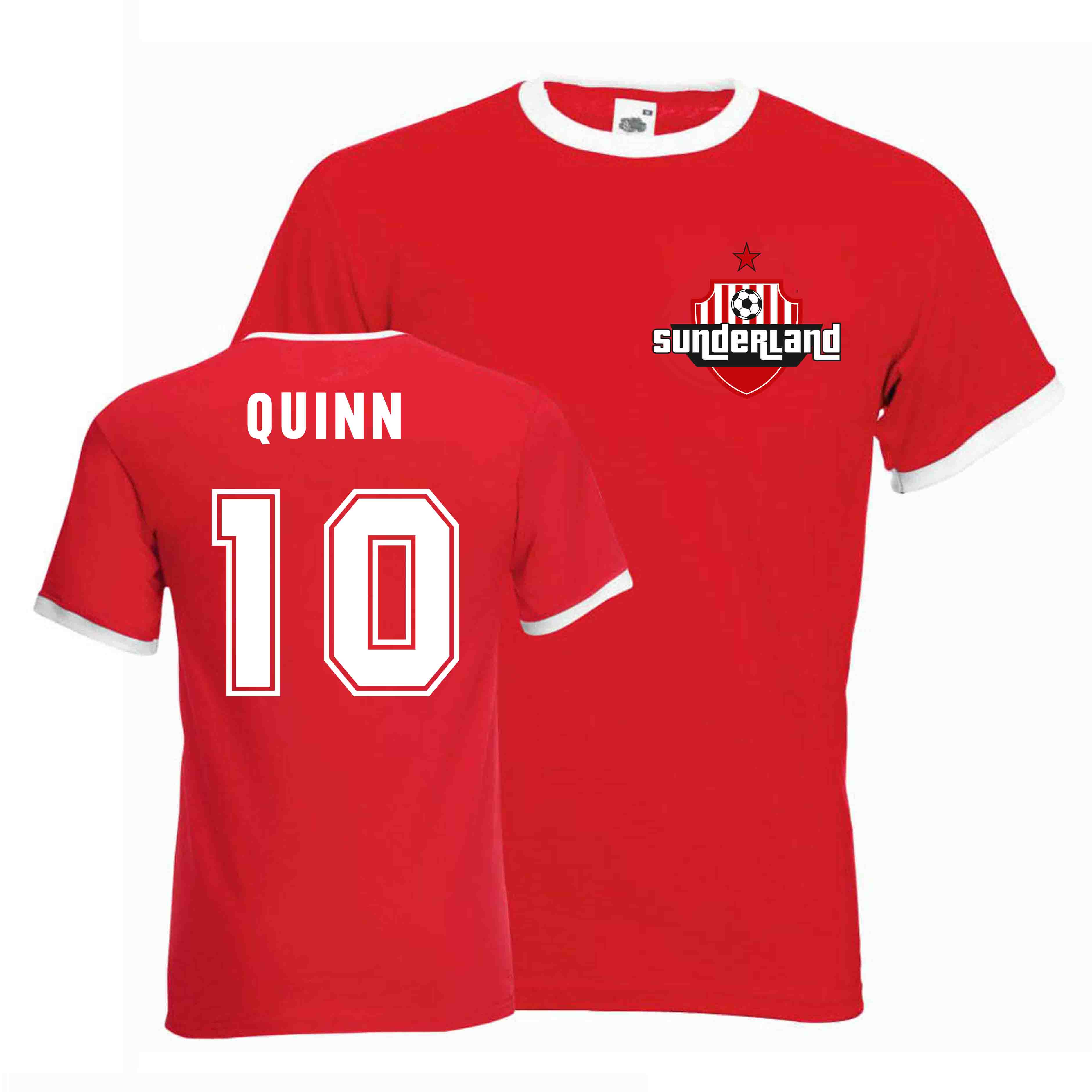 Niall Quinn Sunderland Ringer Tee (red)