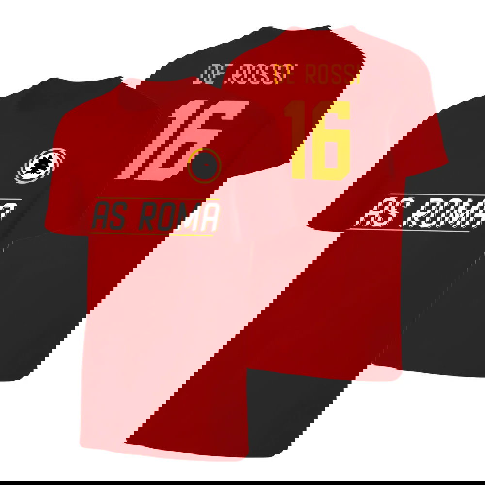 Roma \'Lupo\' t-shirt DE ROSSI - Crimson