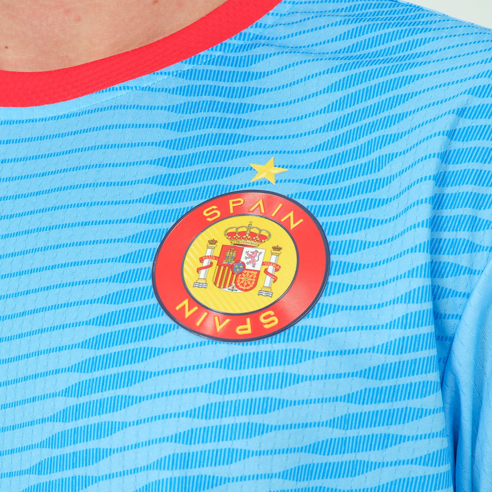 Spain Legacy Football Jersey Blue (Wolvate) Kids Short Sleeve