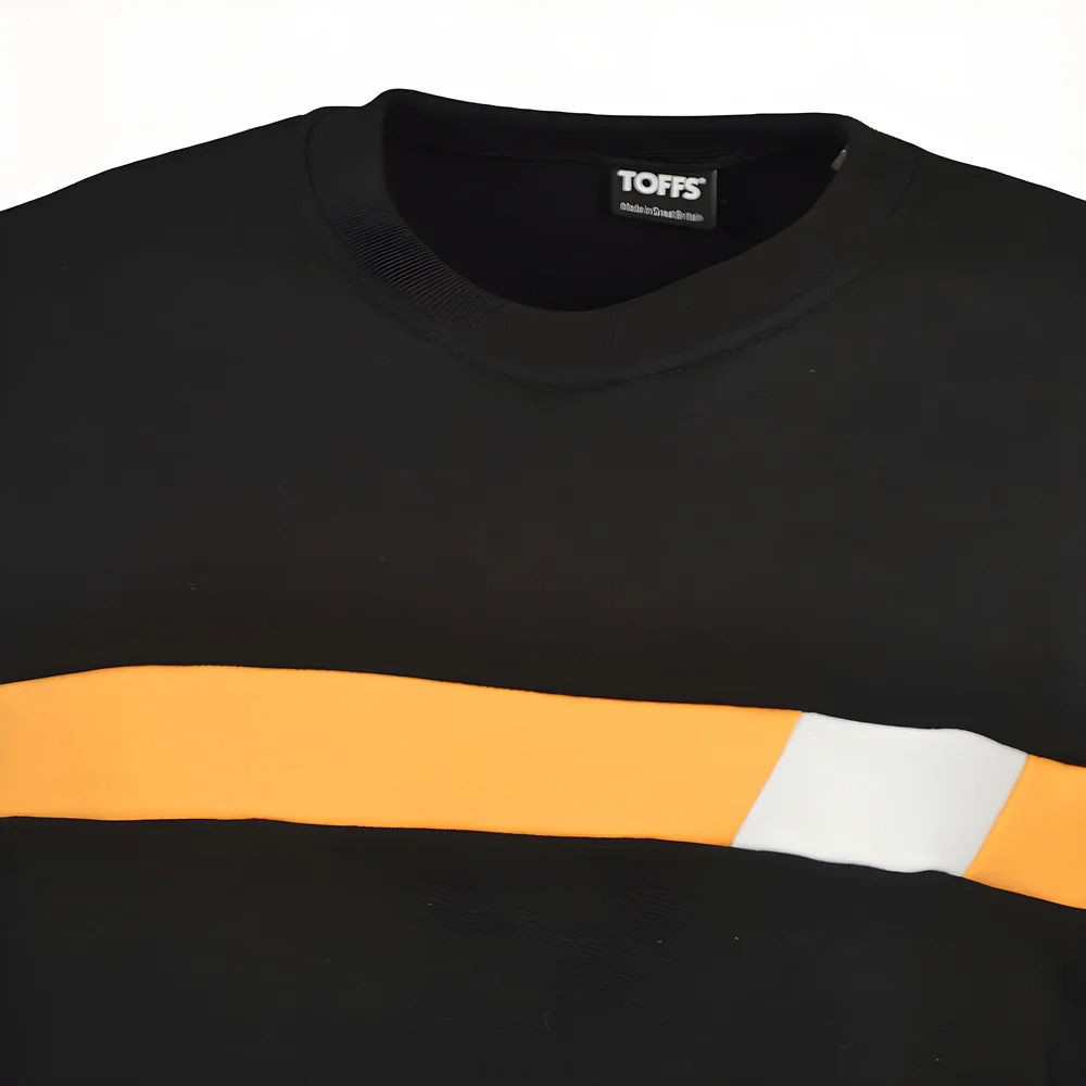 Black & Amber Panel Sweatshirt