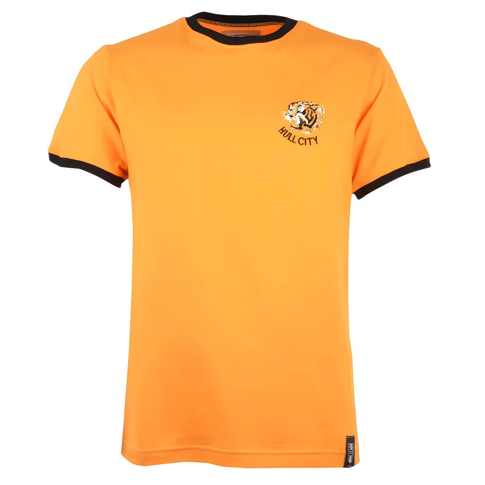 Kids Hull City T-Shirt - Amber/Black Ringer (Your Name)