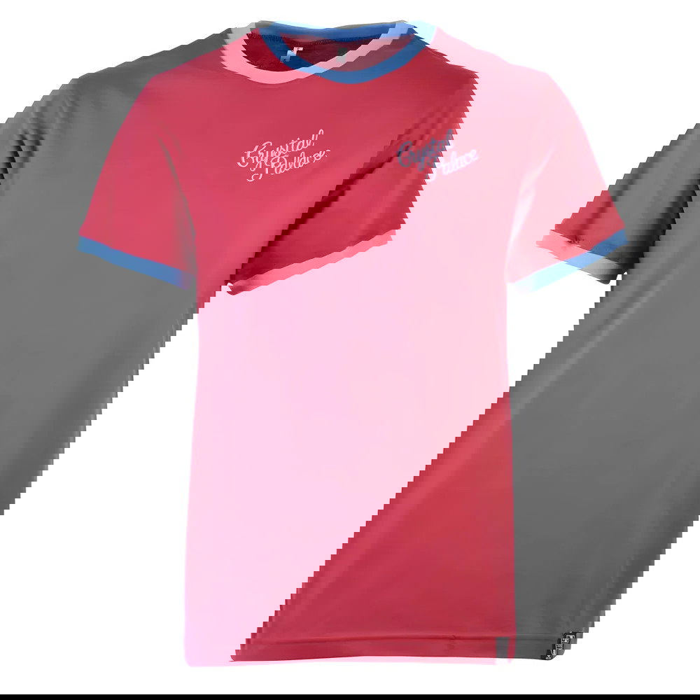 Kids Crystal Palace FC T-Shirt - Maroon/Sky