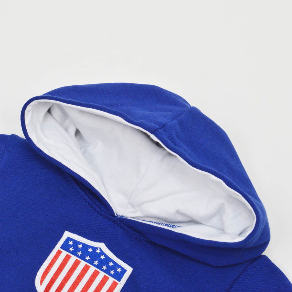 Kids USA Hoodie - Royal/White