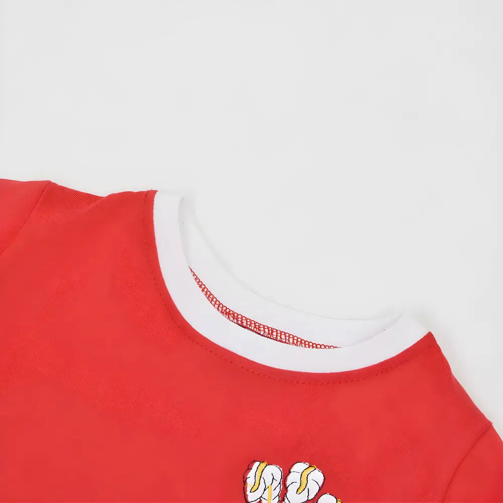 Kids Wales Tee Red/White Ringer