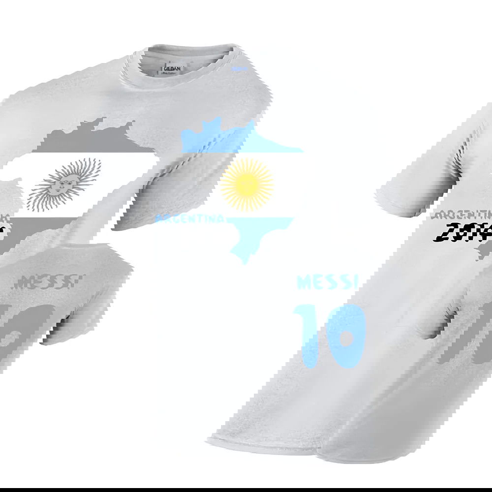 Argentina 2014 Country Flag T-shirt (messi 10)