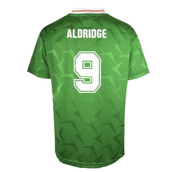 1990 Ireland Home Retro Shirt (Aldridge 9)