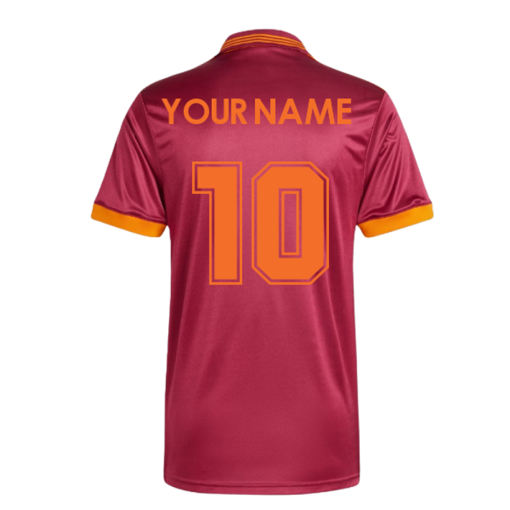 1993 AS Roma adidas Orginals Home Shirt (Your Name)