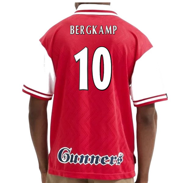 1996 Arsenal Home Retro Shirt (Bergkamp 10)