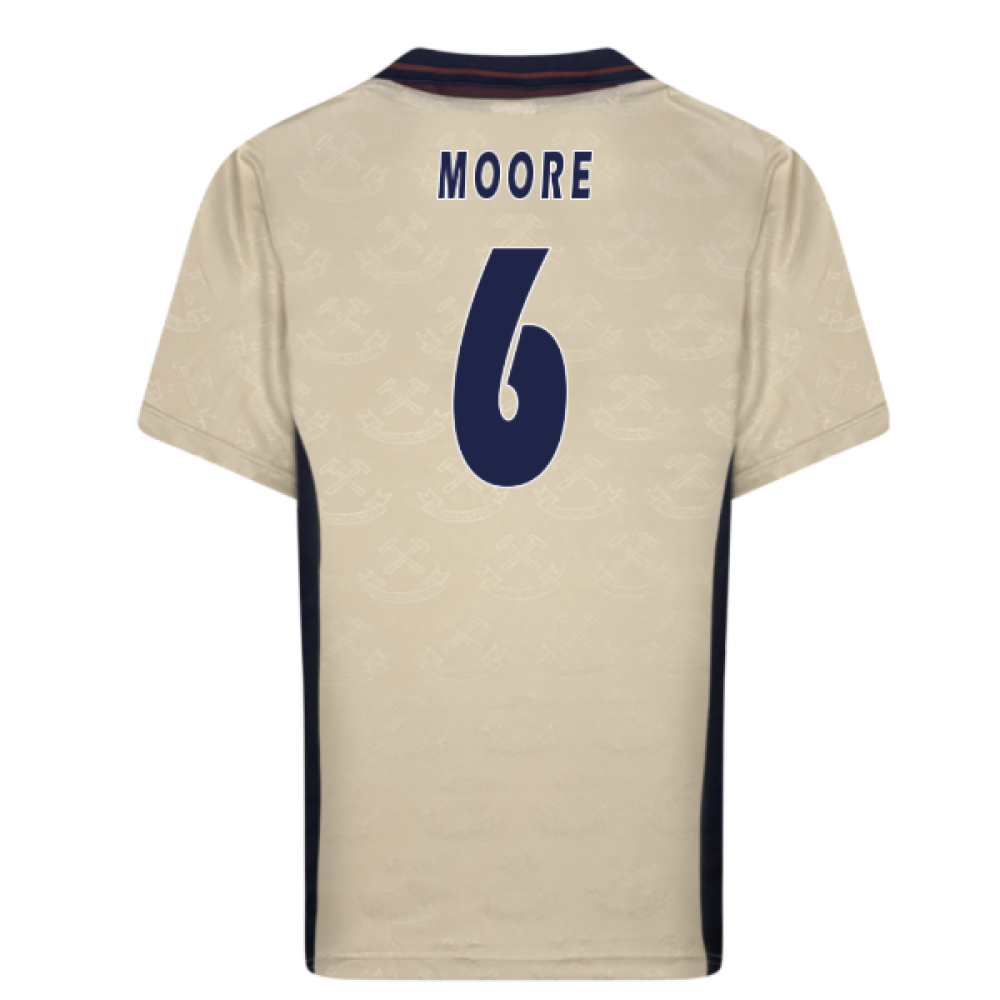 1996 West Ham Retro Away Shirt (MOORE 6)