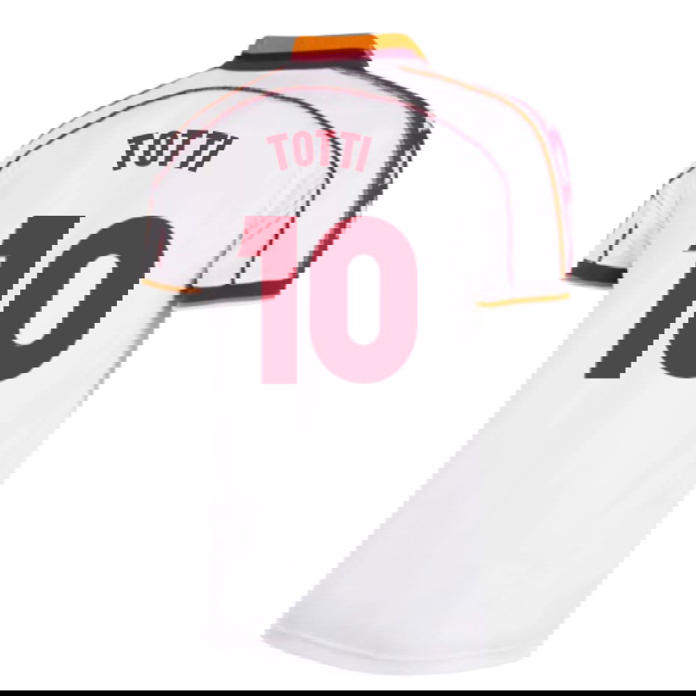 1998-1999 Roma Away Retro Football Shirt (Totti 10)