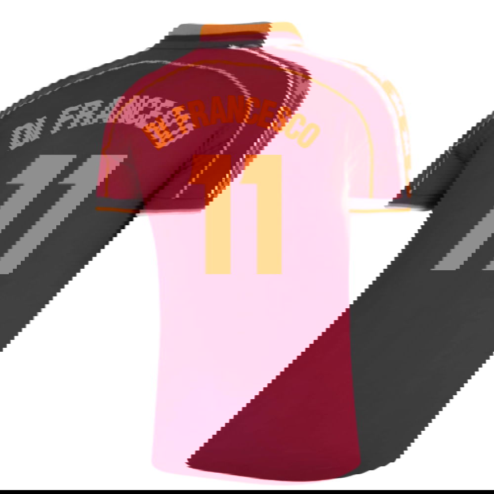 1998-1999 Roma Home Retro Football Shirt (Di Francesco 11)