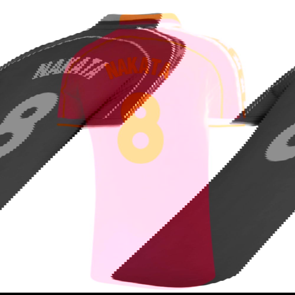 1998-1999 Roma Home Retro Football Shirt (Nakata 8)