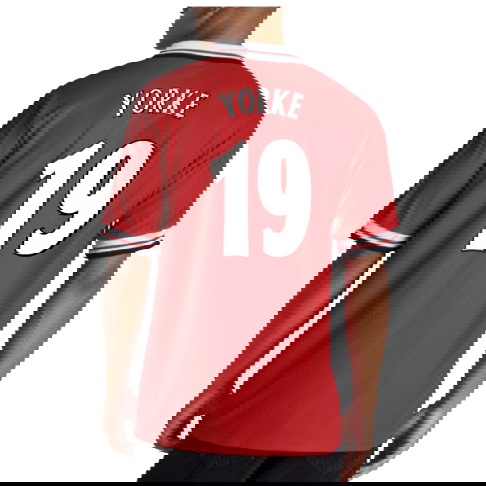 1998-2000 Man Utd Retro Home Shirt (Yorke 19)