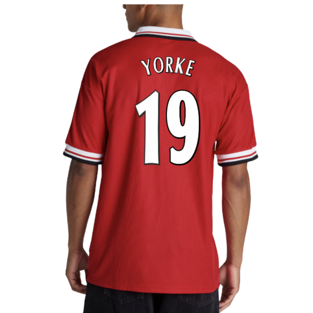 1998-2000 Man Utd Retro Home Shirt (Yorke 19)