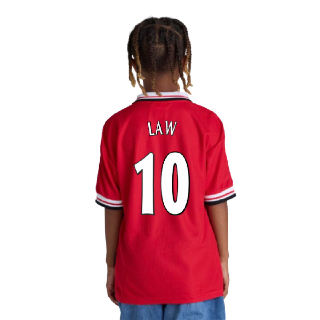 1998-2000 Manchester United Home Shirt (Kids) (Law 10)