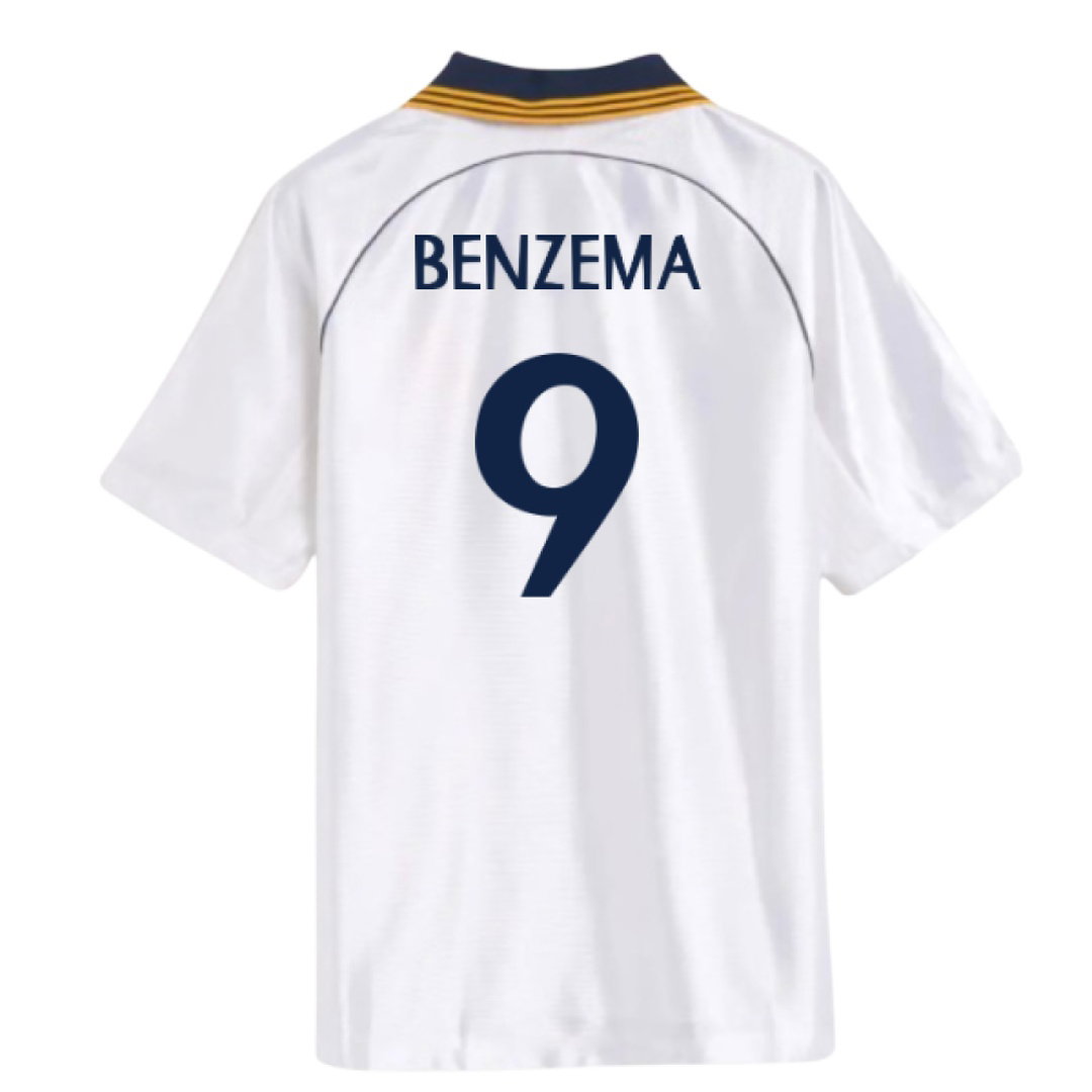 1998-2000 Real Madrid Reissue Home Shirt (Benzema 9)
