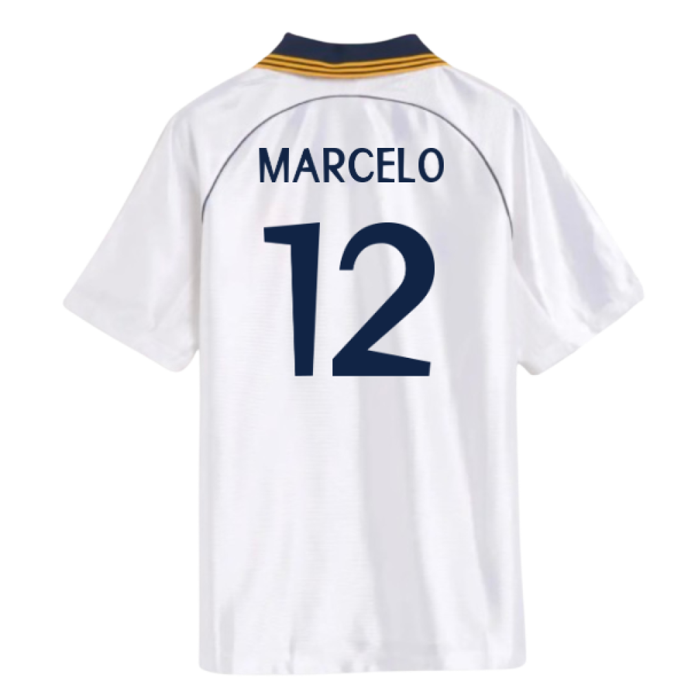 1998-2000 Real Madrid Reissue Home Shirt (Marcelo 12)