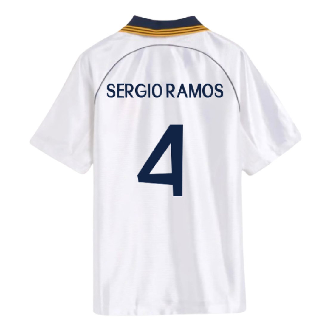 1998-2000 Real Madrid Reissue Home Shirt (Sergio Ramos 4)