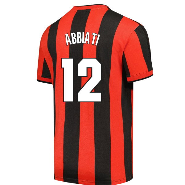 1998 AC Milan Archive T-shirt (Red-Black) (Abbiati 12)