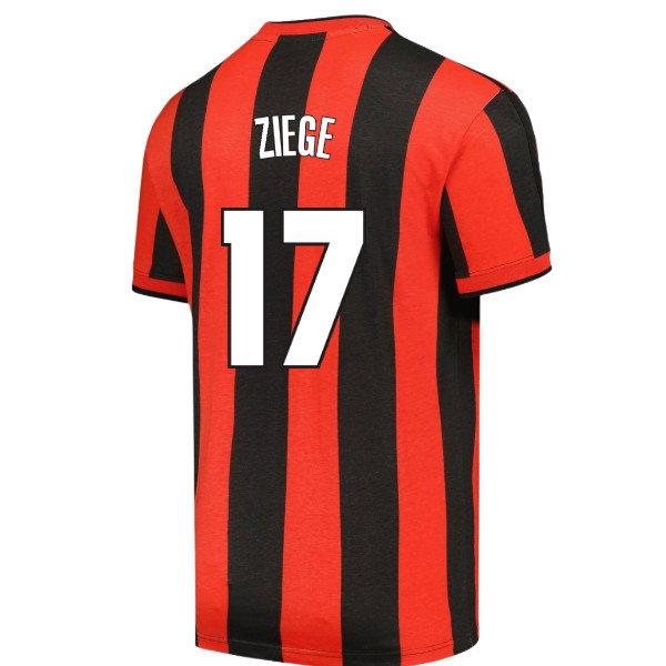 1998 AC Milan Archive T-shirt (Red-Black) (Ziege 17)
