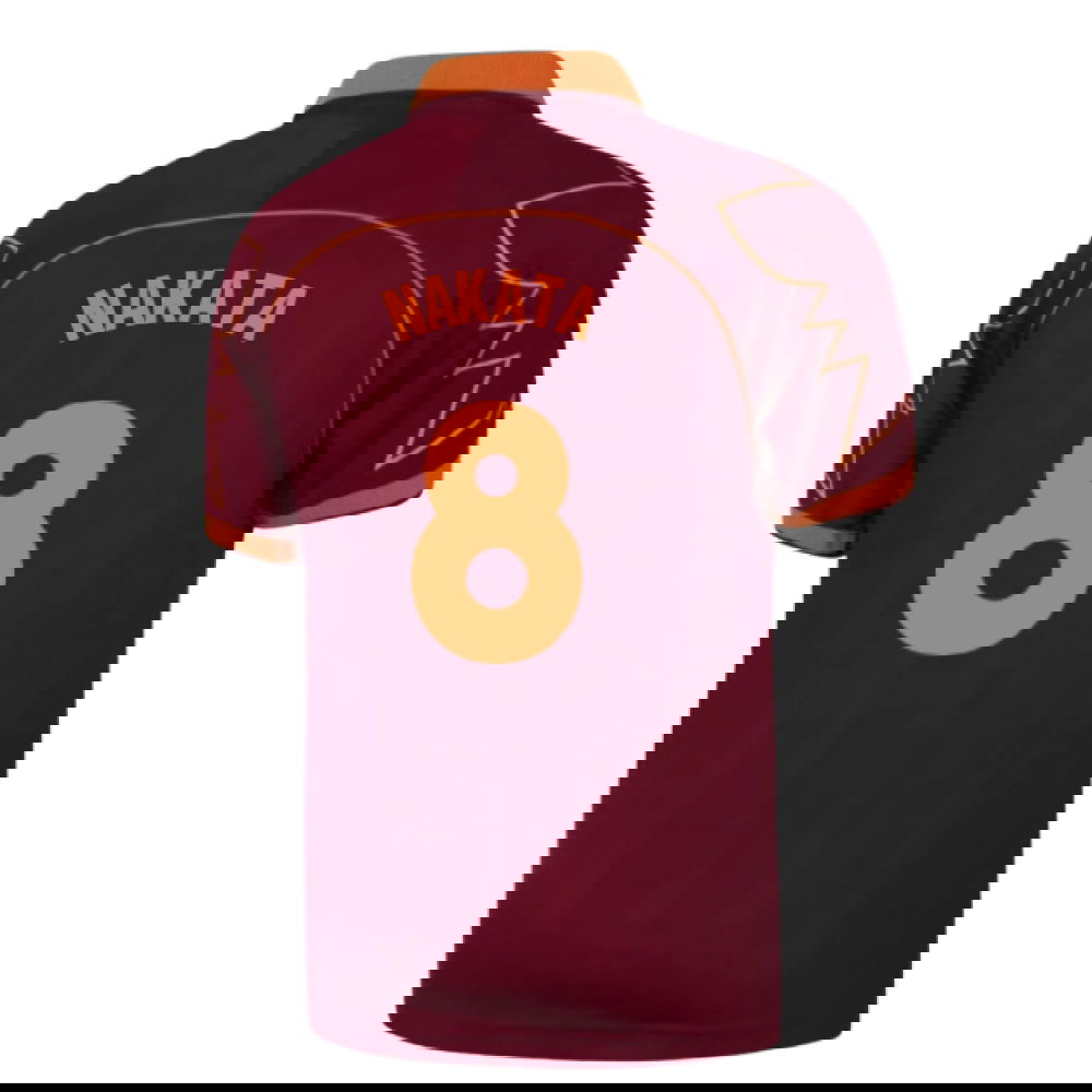 1999-2000 Roma Home Retro Football Shirt (Nakata 8)