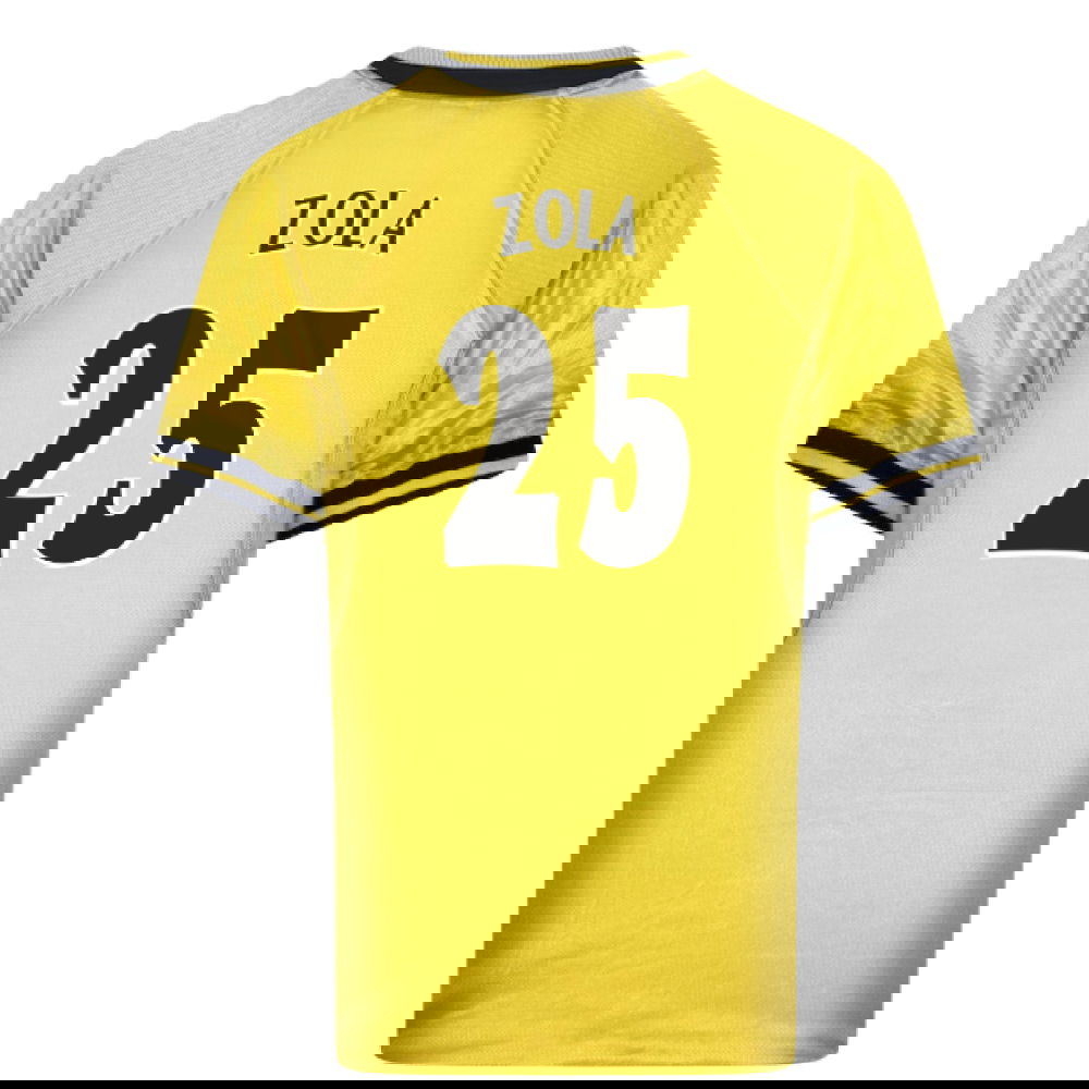 1999 Chelsea Third Retro Football Shirt (Zola 25)