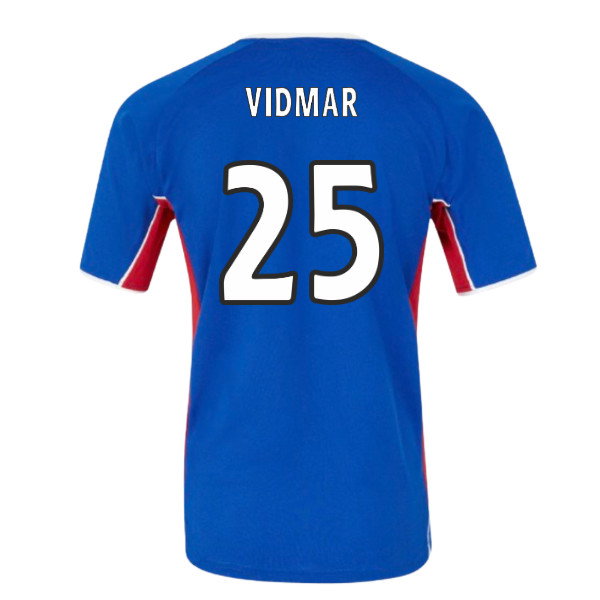 2001-2002 Rangers Retro Home Shirt (Vidmar 25)