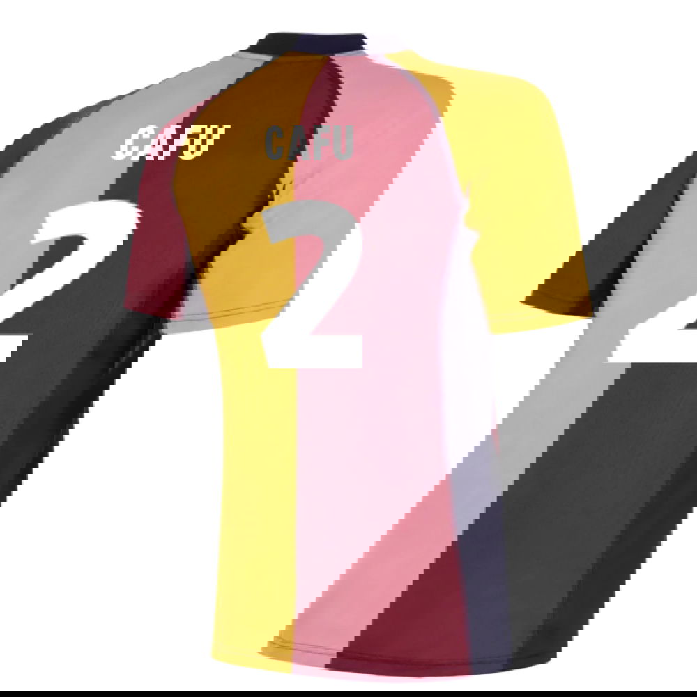 2001-2002 Roma European Retro Football Shirt (Cafu 2)