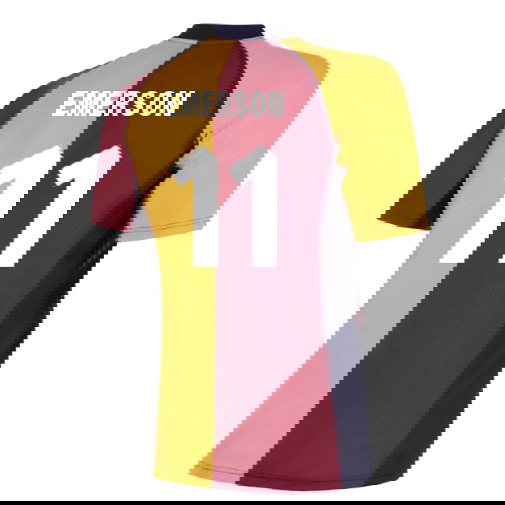 2001-2002 Roma European Retro Football Shirt (Emerson 11)