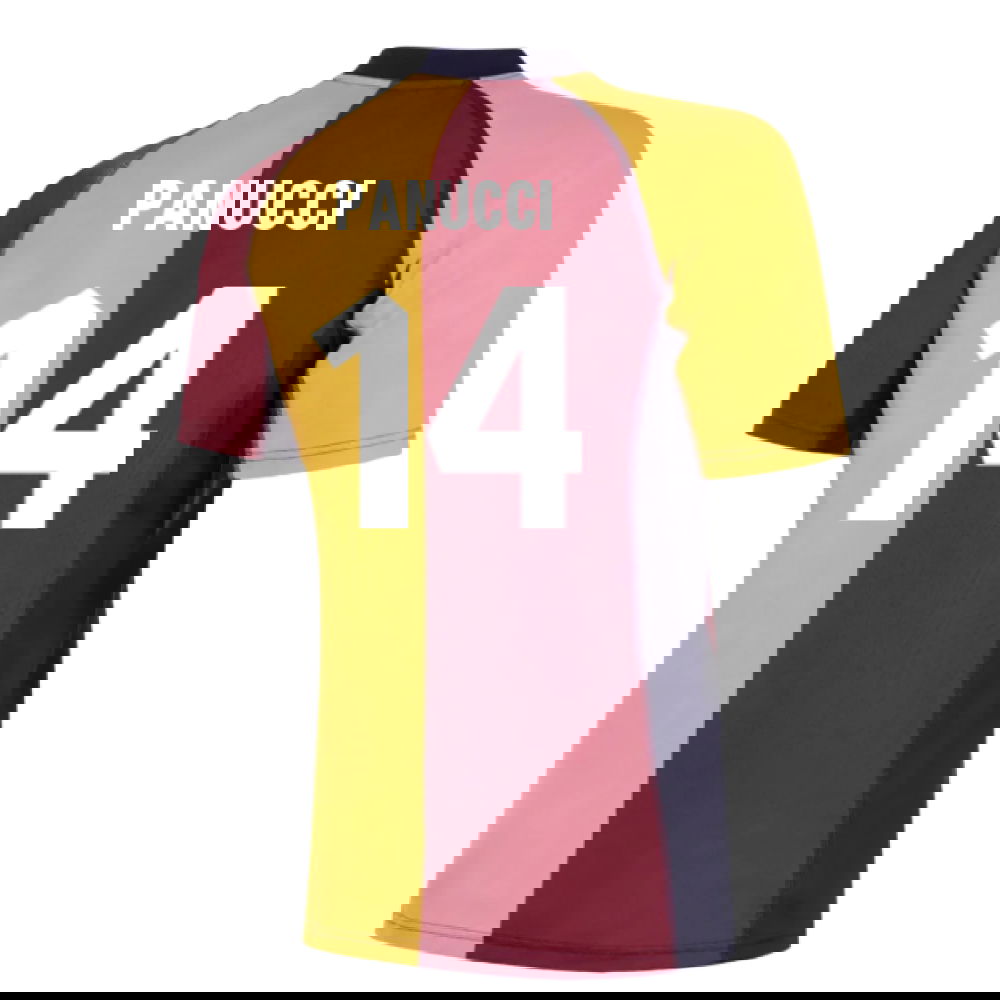 2001-2002 Roma European Retro Football Shirt (Panucci 14)