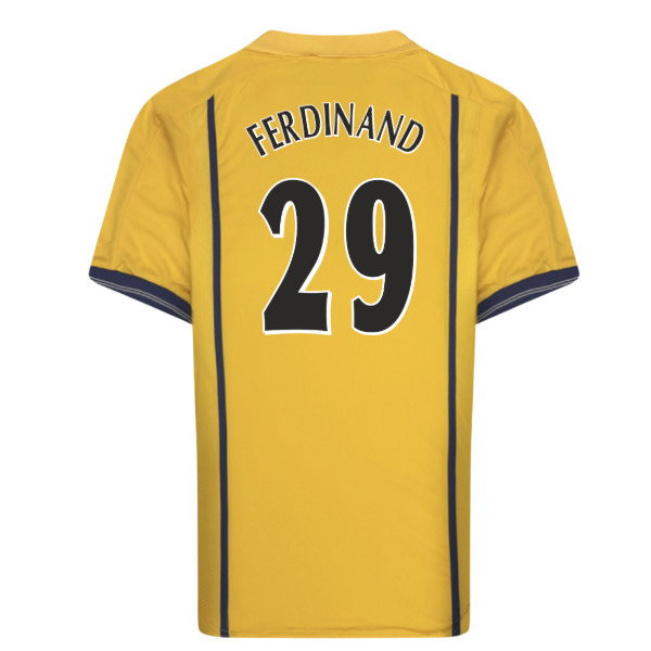 2001 Leeds United Away Retro Shirt (Ferdinand 29)