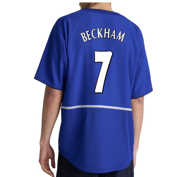 2002-2003 Manchester United Third Retro Shirt (Blue) (Beckham 7)