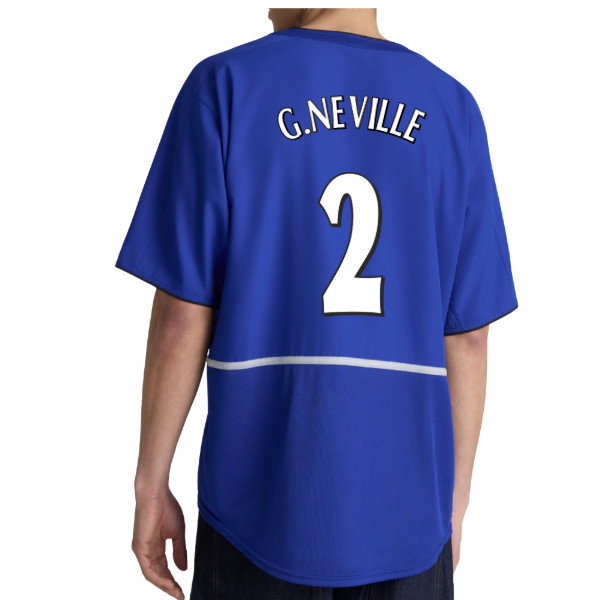 2002-2003 Manchester United Third Retro Shirt (Blue) (G.Neville 2)