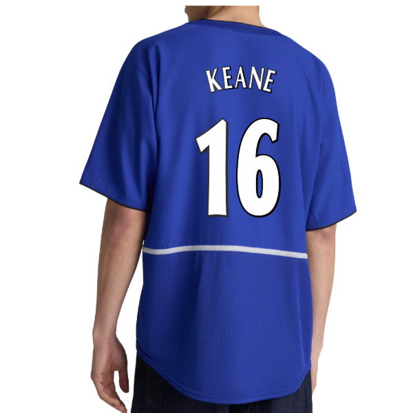 2002-2003 Manchester United Third Retro Shirt (Blue) (Keane 16)
