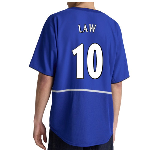 2002-2003 Manchester United Third Retro Shirt (Blue) (Law 10)