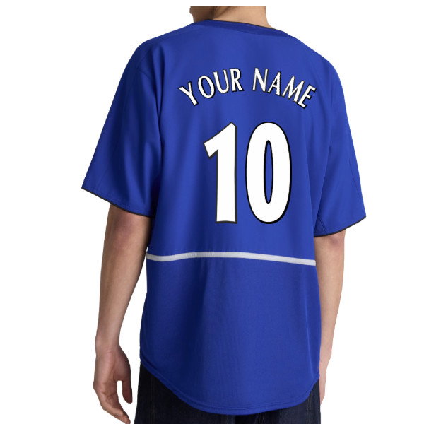2002-2003 Manchester United Third Retro Shirt (Blue) (Your Name)