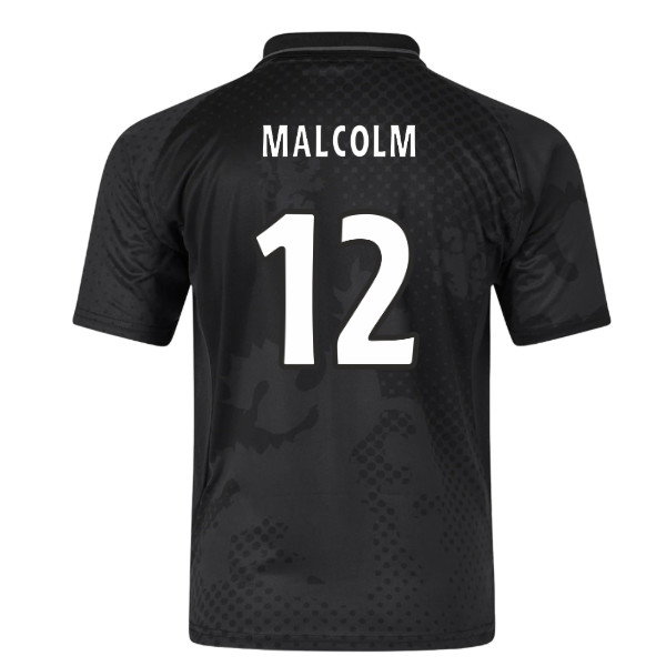 2002-2003 Rangers Retro Home Blackout Shirt (Malcolm 12)