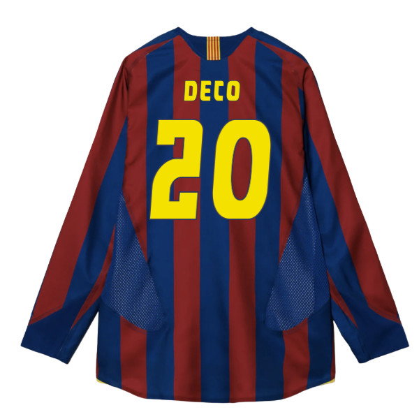 2005-2006 Barcelona T90 Reissue LS Home Shirt (Deco 20)