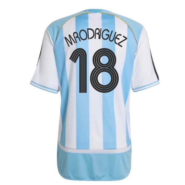 2006 Argentina adidas Reissue Home Shirt (M.Rodriguez 18)
