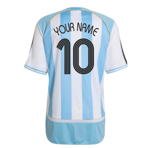 2006 Argentina adidas Reissue Home Shirt (Your Name)