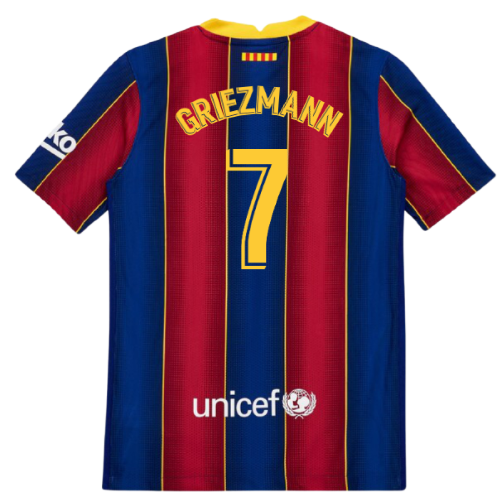 2020-2021 Barcelona Vapor Match Home Shirt (Kids) (GRIEZMANN 7)