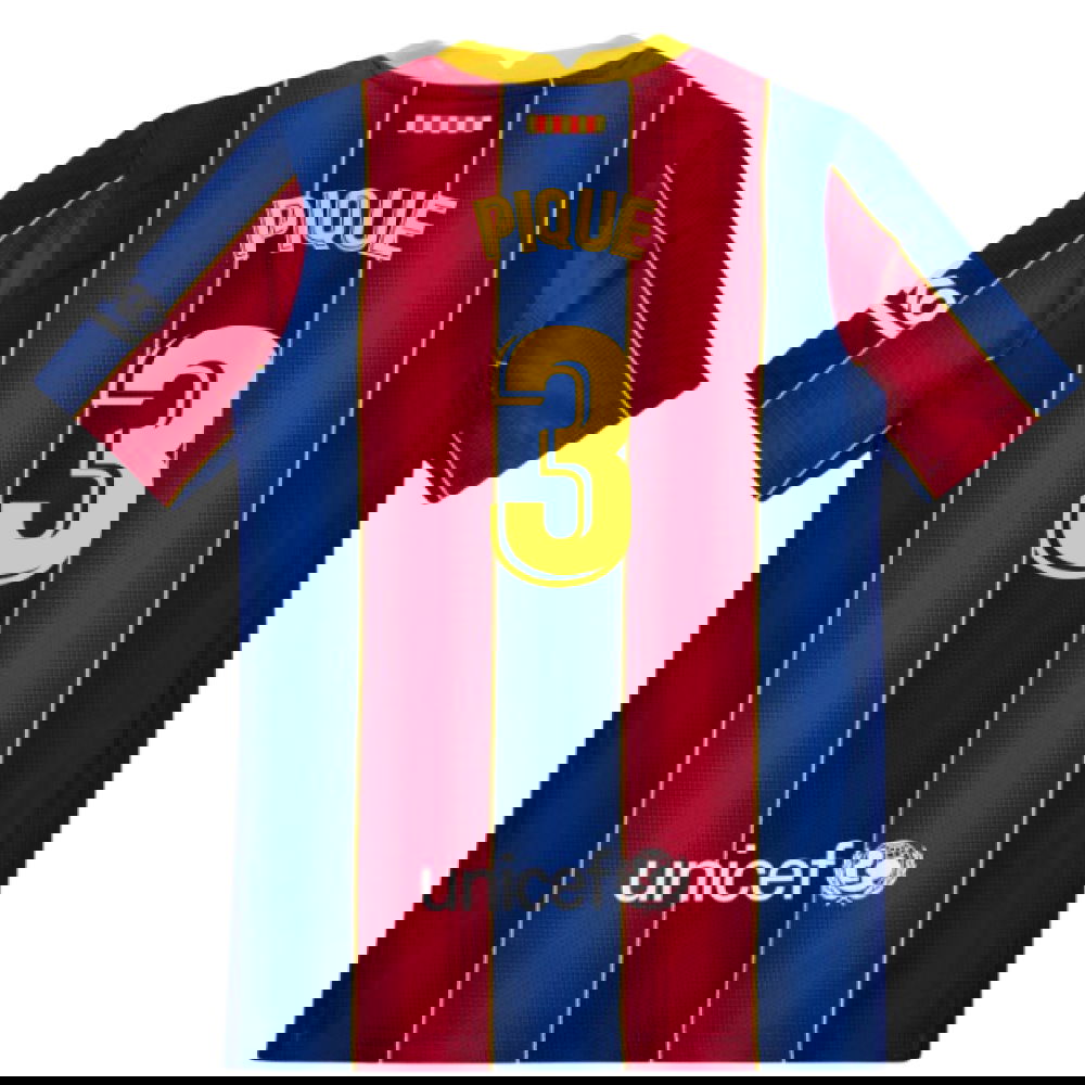 2020-2021 Barcelona Vapor Match Home Shirt (Kids) (PIQUE 3)