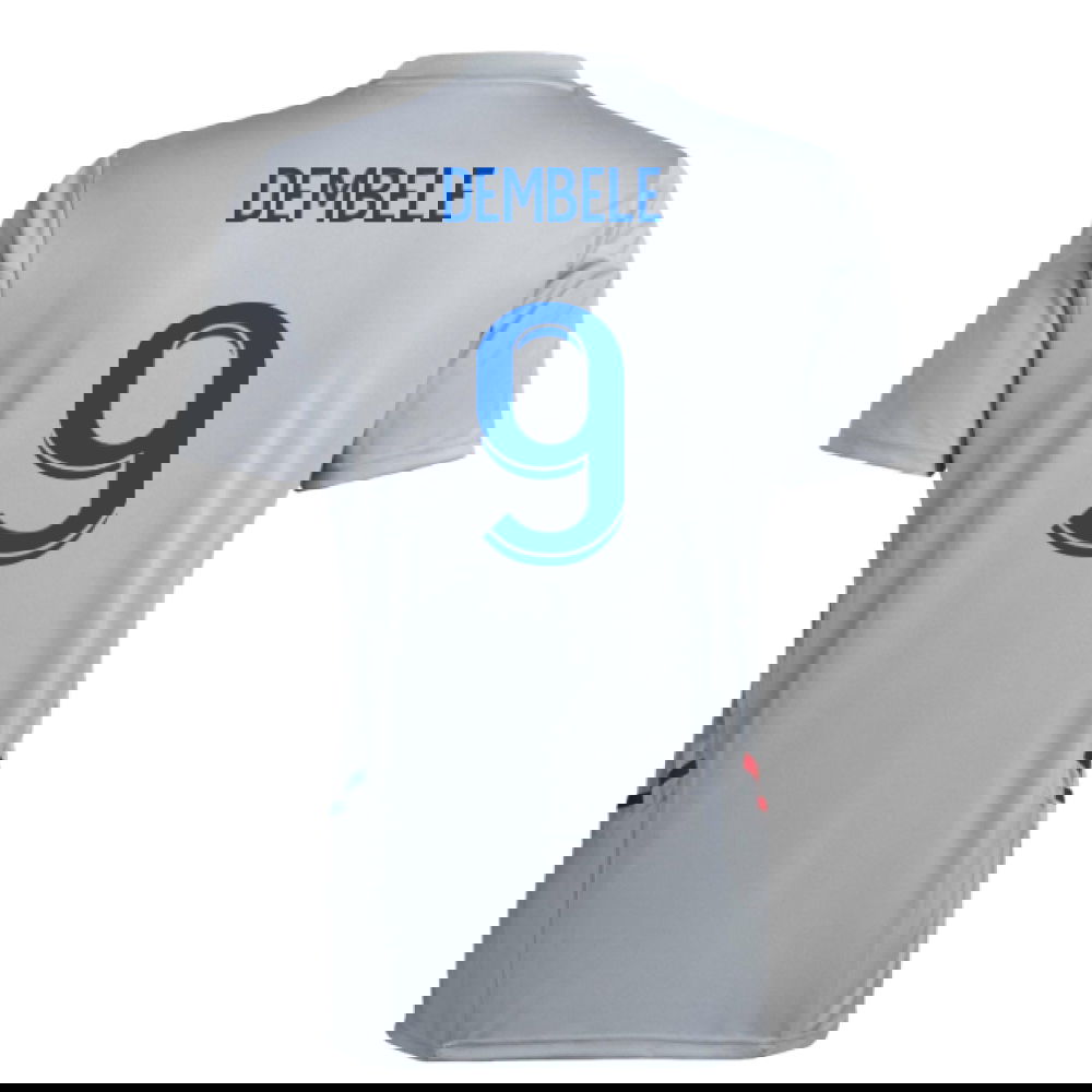 2022-2023 Olympique Lyon Training Jersey (Halo Silver) (Dembele 9)