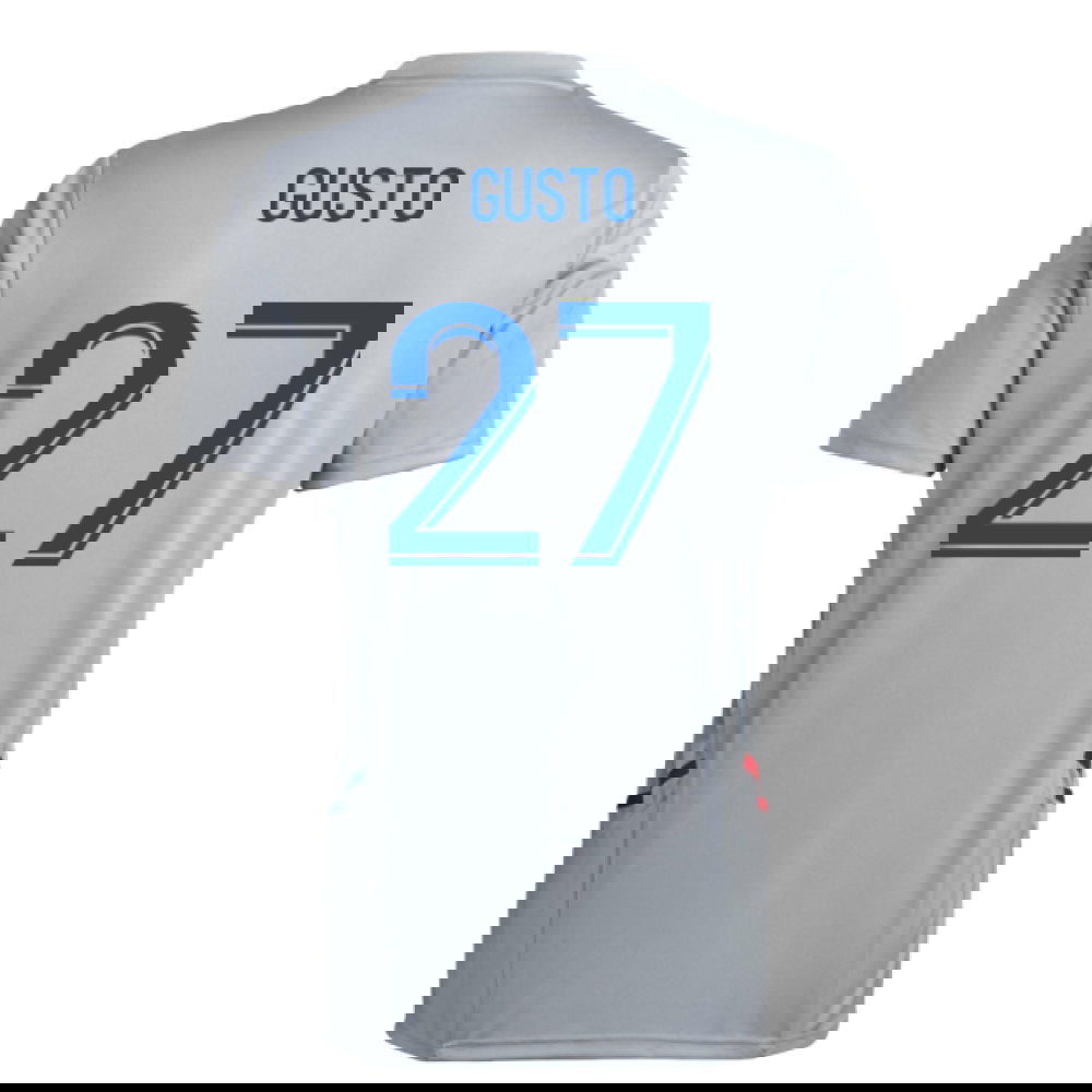 2022-2023 Olympique Lyon Training Jersey (Halo Silver) (Gusto 27)